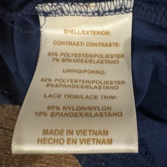 MiracleSuit Slip Dress Shapewear Blue Size S Slimming Smoothing Lace Trim - Picture 4 of 7